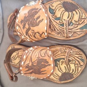 Huarache Leather Sandals W 71/2